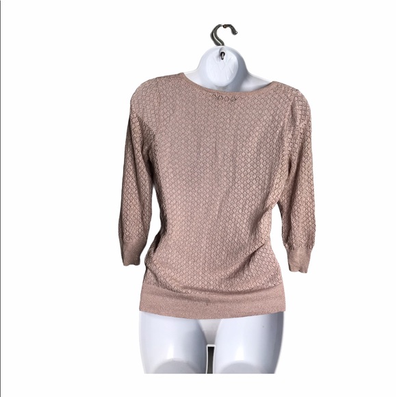 The Limited | Pink Metallic Crochet Top - Picture 4 of 9